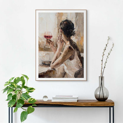 Gerahmtes Bild Evening Wine 70x50 - Reinders
