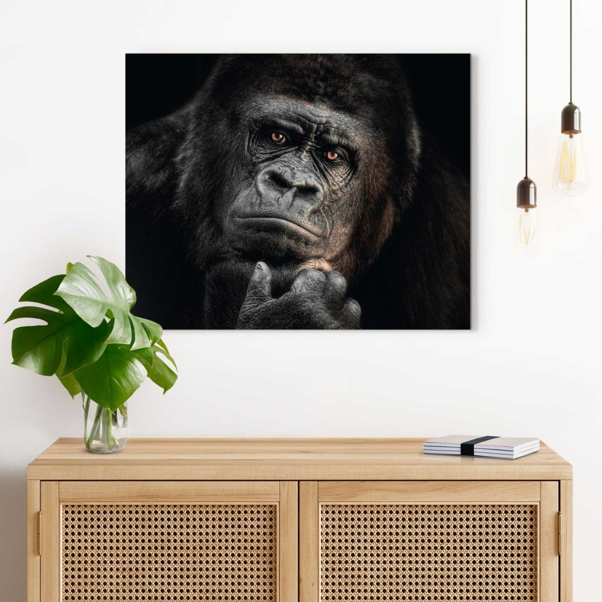 Schilderij Gorilla 40x50 - Reinders