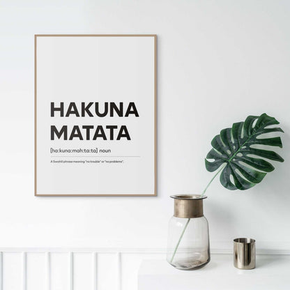 Schilderij Hakuna Matata 40x30 - Reinders