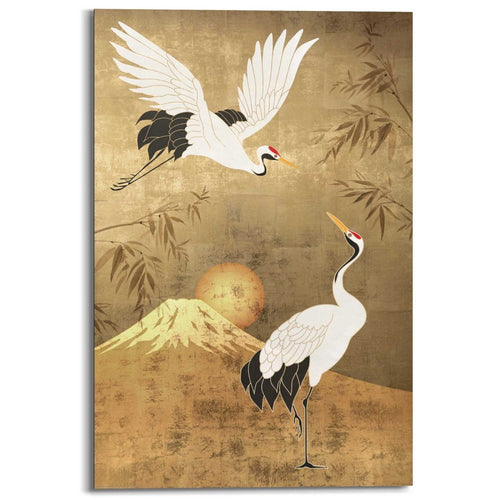 Wandbild Kraniche  90x60