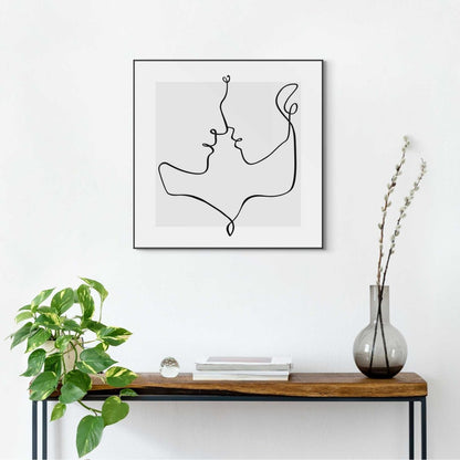 Schilderij Love Lines 50x50 - Reinders