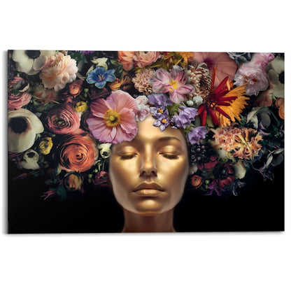 Schilderij Serene Golden 60x90 - Reinders