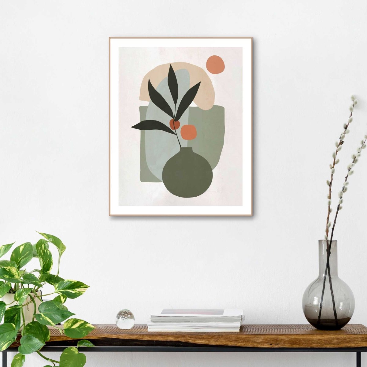 Schilderij Vaas met bloemen 50x40 - Reinders