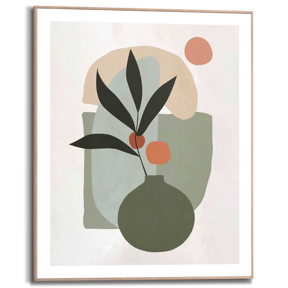 Schilderij Vaas met bloemen 50x40 - Reinders