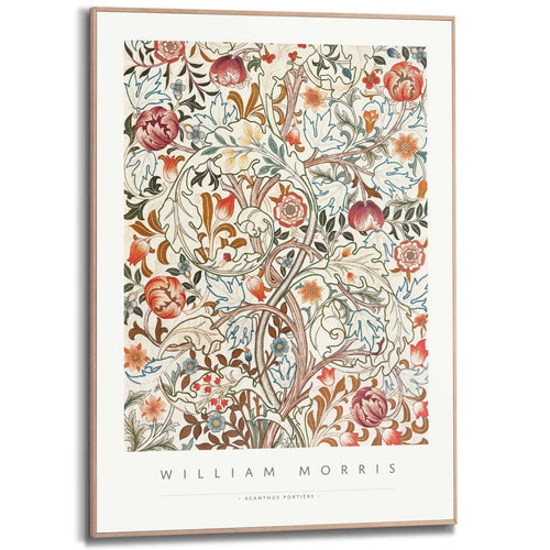 Gerahmtes Bild William Morris - acanthus portiere 70x50