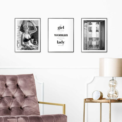 Schilderijen set Fashion Woman - Reinders