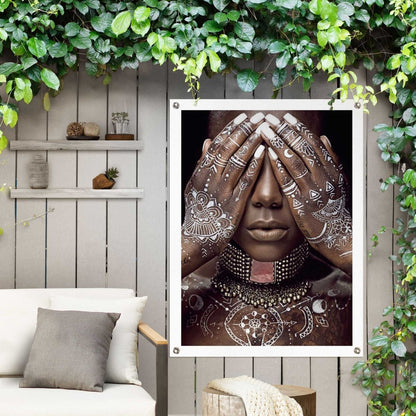 Tuinposter Afrikaanse Vrouw 80x60 - Reinders
