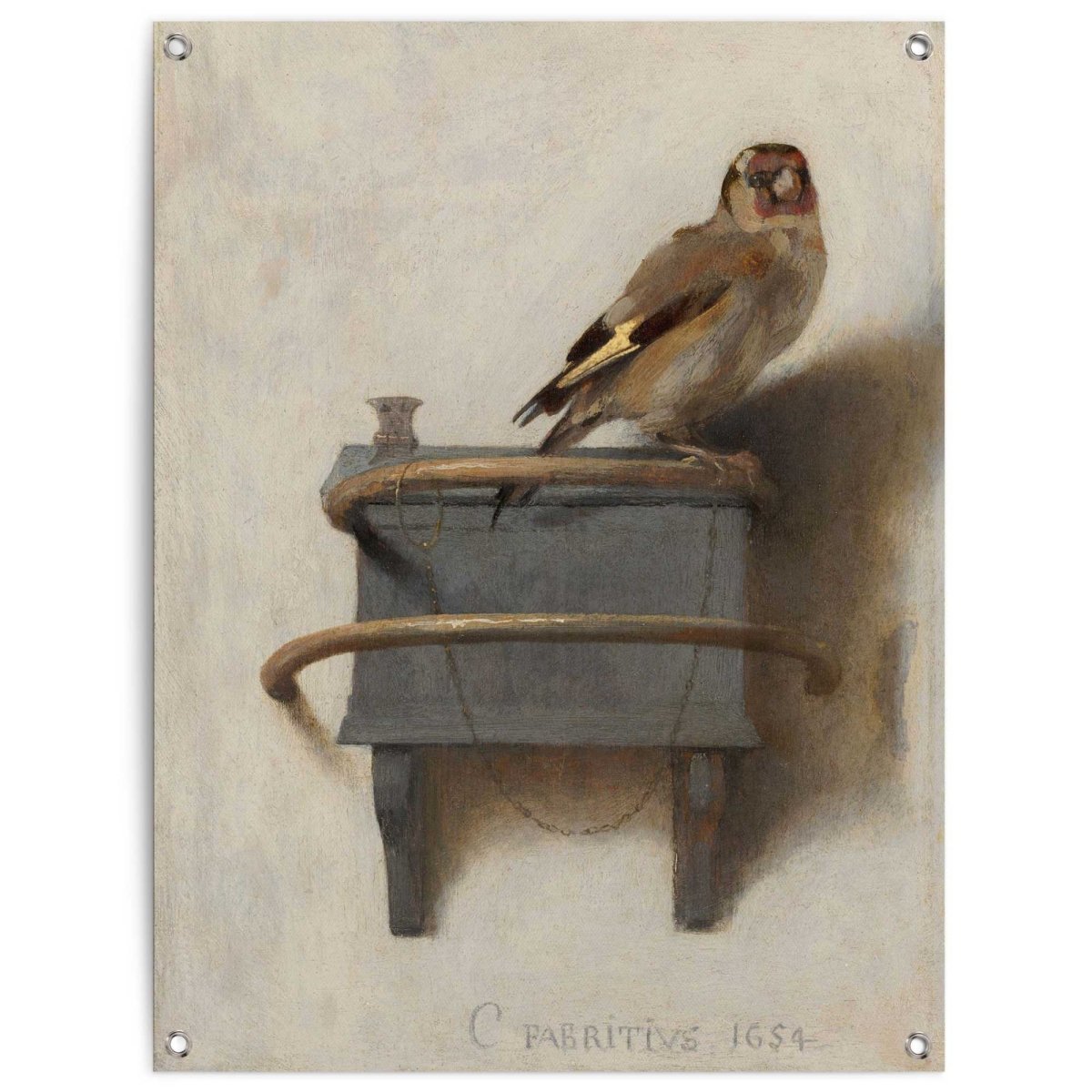 Tuinposter Carel Fabritius Het Puttertje 80x60 - Reinders