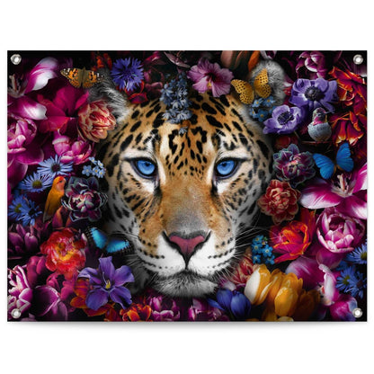 Tuinposter Flower Cat 60x80 - Reinders