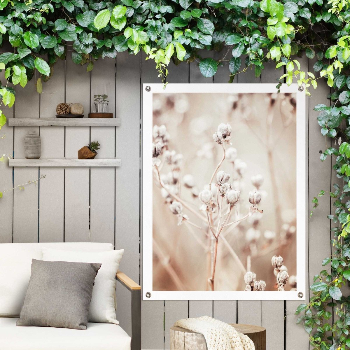 Tuinposter Gedroogde tak 80x60 - Reinders