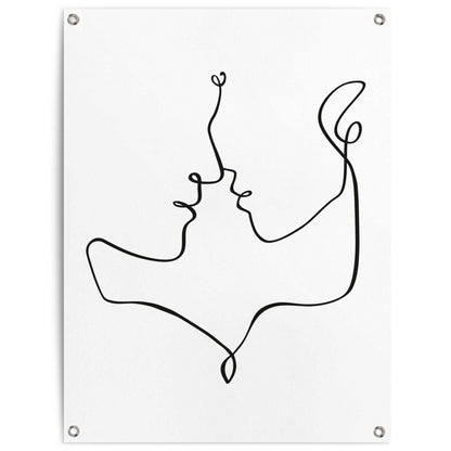 Tuinposter Gezichten 80x60 - Reinders