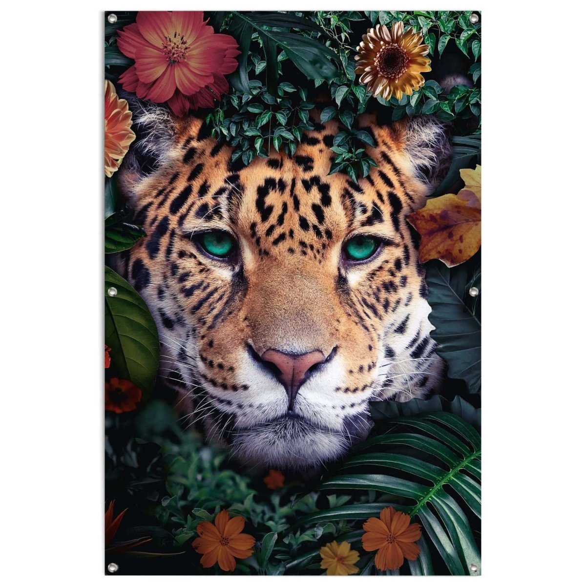 Tuinposter Jungle luipaard 120x80 - Reinders