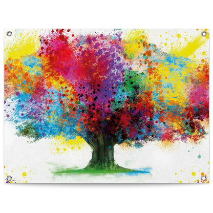 Tuinposter Kleurrijke boom 60x80 - Reinders