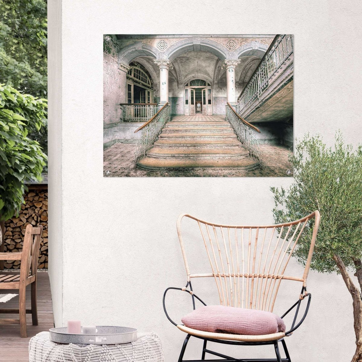 Tuinposter Verlaten entree 60x80 - Reinders